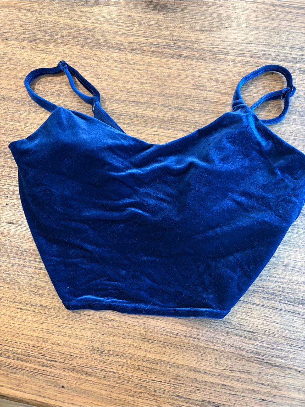 Athleta Velvet Cropped Cami - Royal Blue